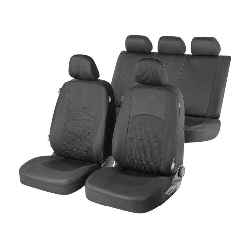 Huse auto Derby, negru, 16 piese, sistem zipp-it premium, side-airbag compatibil