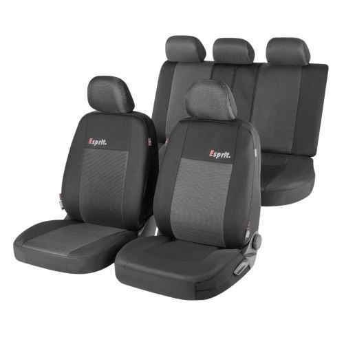 Huse auto Esprit, negru, 16 piese, sistem zipp-it premium, side-airbag compatibil