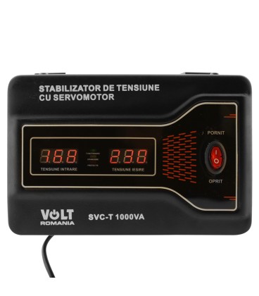 Stabilizator automat de tensiune cu servomotor 1000VA Volt Romania precizie 3% 1000VA imagine noua idaho.ro