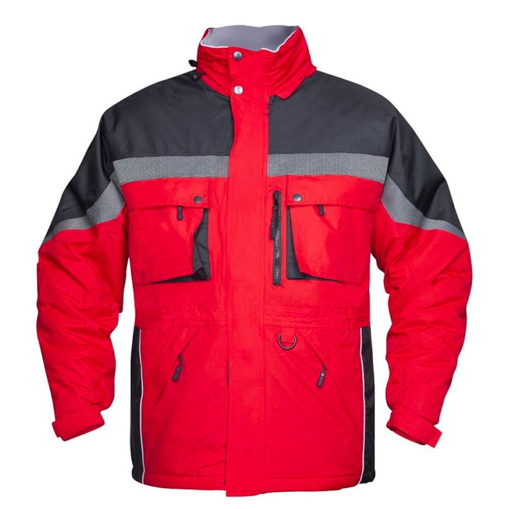 Jacheta de lucru de iarna MILTON - rosu/negru 3XL rosu - negru
