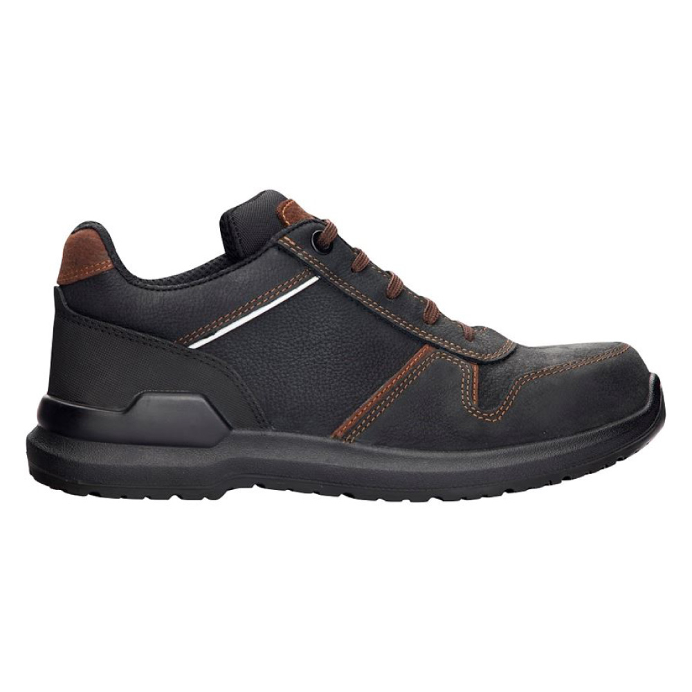 Pantofi de protectie cu bombeu metalic si lamela antiperforatie non-metalica MASTERLOW S3 SRC 36 negru