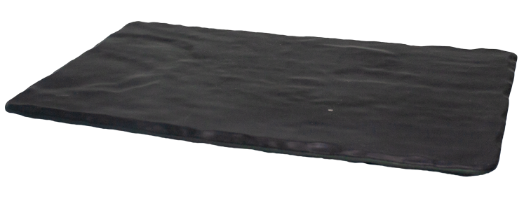 CULINARO Platou dreptunghiular melamina, 30x16,5cm, aspect ardezie neagra