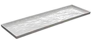 RAKI Platou servire dreptunghiular melamina, 53x16,3cm, alb