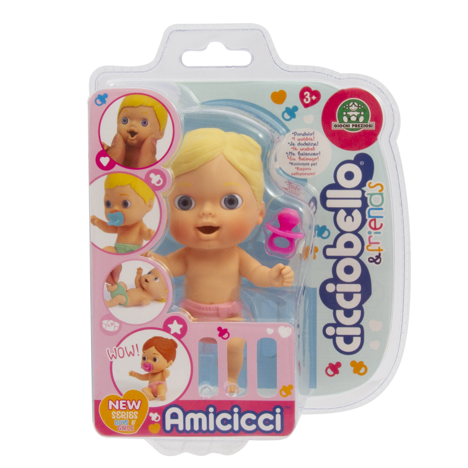 Bebelus Cicciobello Amicicci fetita cu par blond Cicciojessie 21000-2 (fetiță) imagine 2022 protejamcopilaria.ro