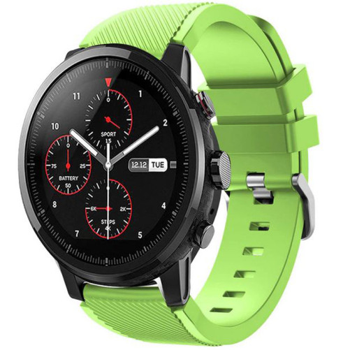 Curea ceas Smartwatch Samsung Galaxy Watch 46mm, Samsung Watch Gear S3, iUni 22 mm Silicon Light Green