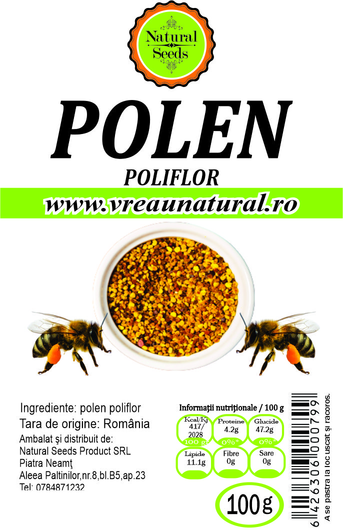 Polen poliflor uscat 100gr, Natural Seeds Product