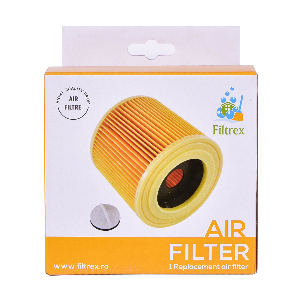 Cartus filtru de inalta calitate pentru aspiratoarele KARCHER 6.414-552.0 A2004 A2204 A2656 MV2 WD2 WD3