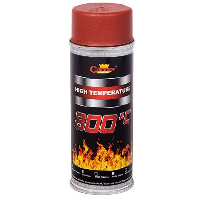 Spray vopsea rosu CHAMPION etriere ,universal rezistent termic 800°C 400ml