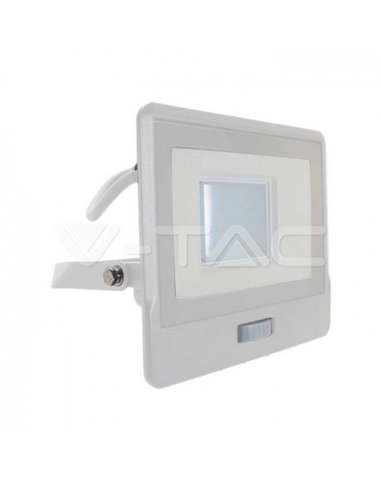 Proiector LED cu senzor PIR 30W corp alb SMD Chip Samsung Alb rece doraly.ro imagine noua modernbrush.ro