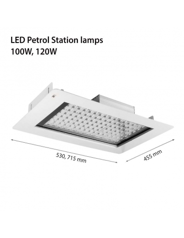 120W Lampa LED Benzinarie Anti Explozie IK10 doraly.ro imagine noua 2022 3