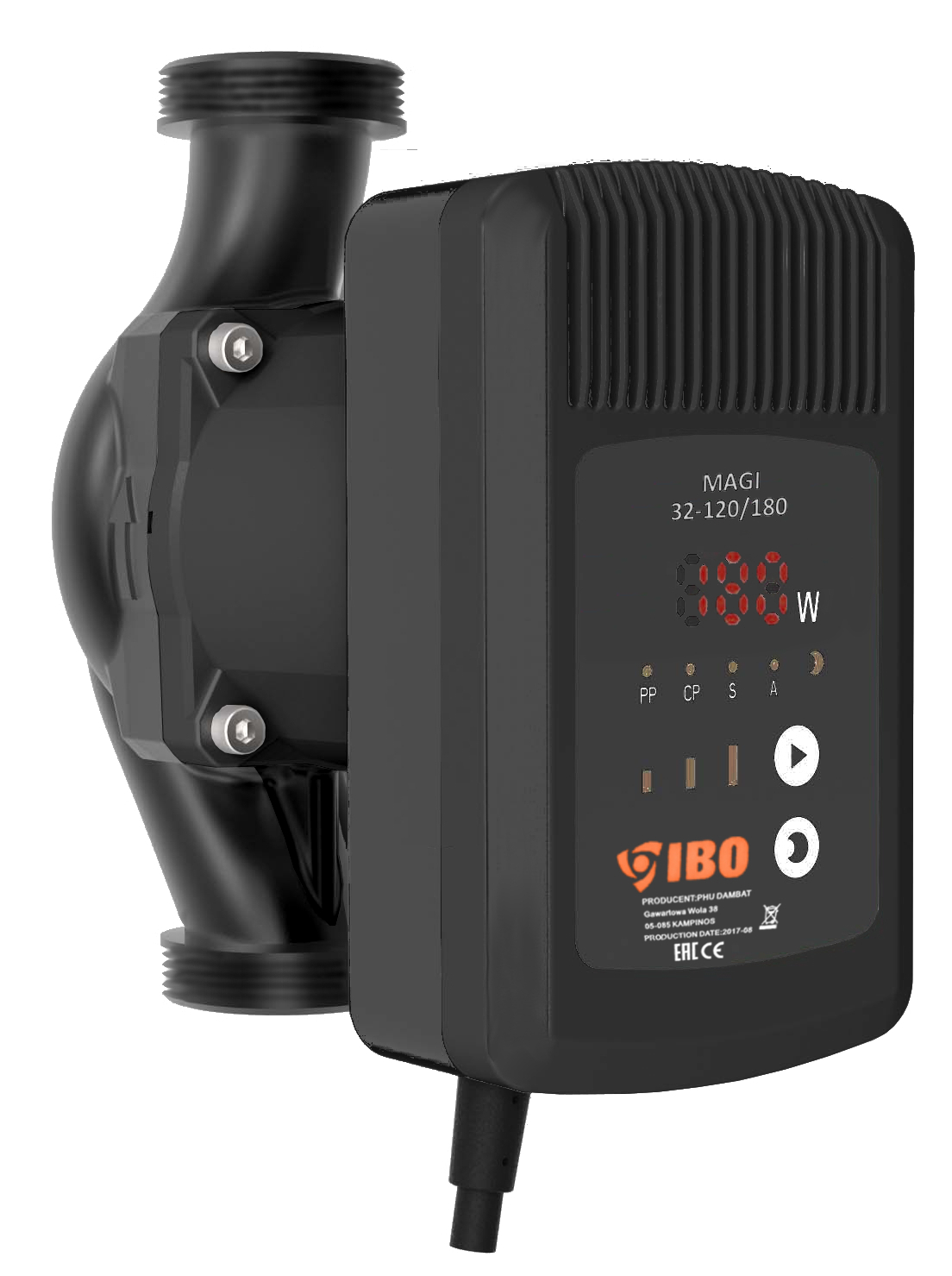 Pompa recirculare Ibo Magi H cu variatie electronica 32-120/180mm, Ibo Dambat, IB030034
