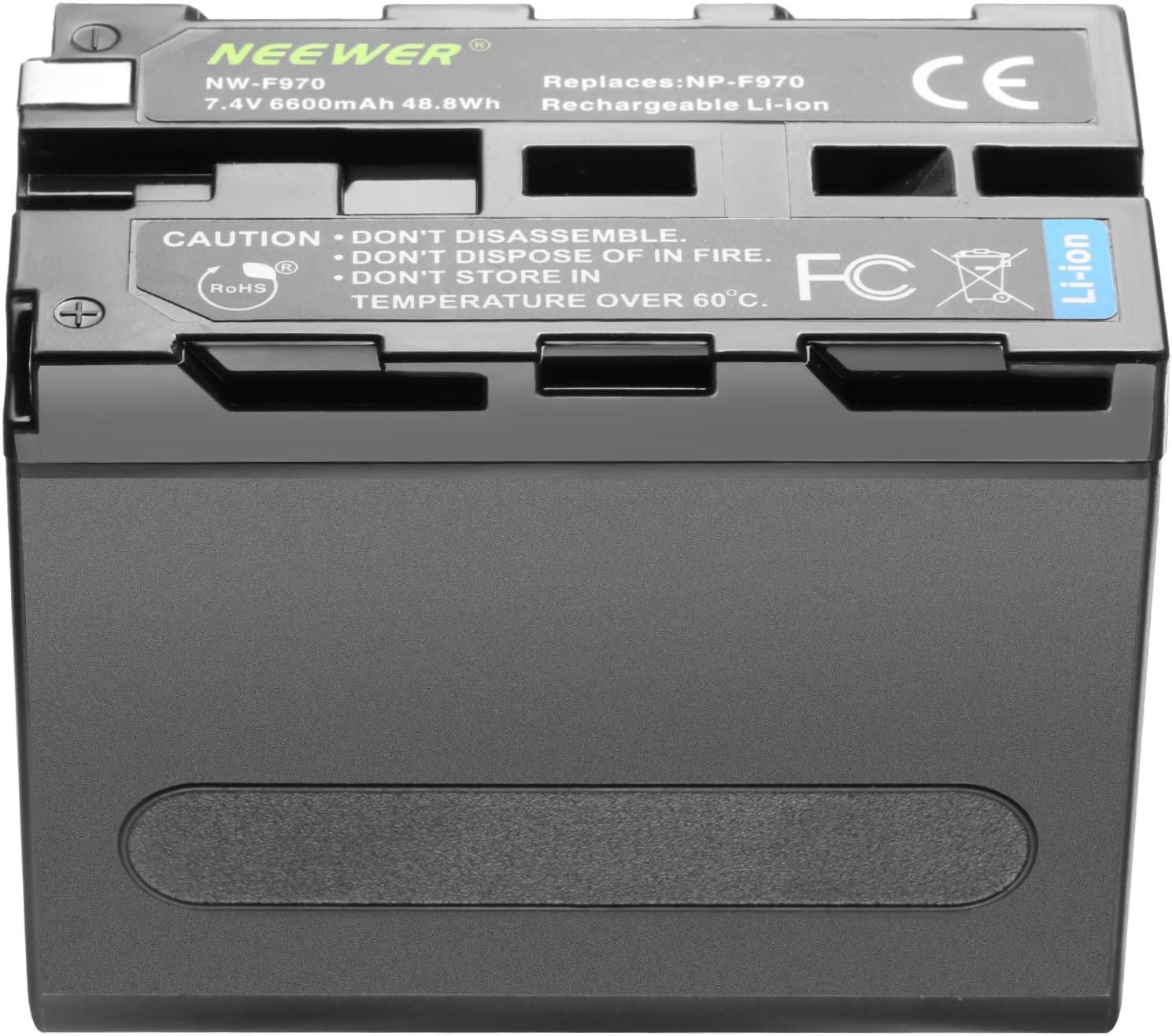 Acumulator premium Neewer tip Sony NP-F970, 6600 mAh Li-ION 6600 imagine noua idaho.ro