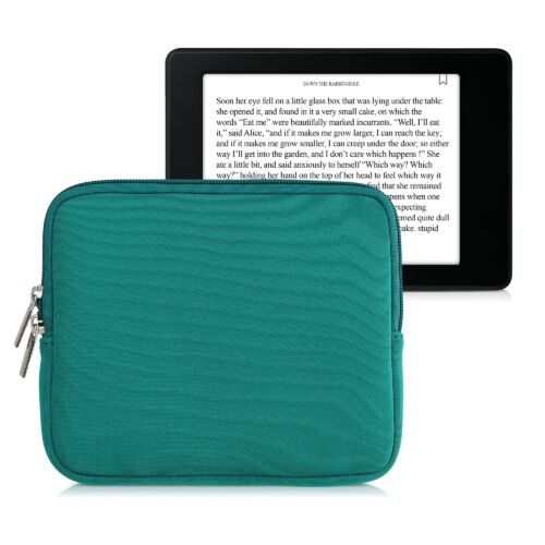 Husa universala pentru eBook Reader de 7 inch, Kwmobile, Verde, Textil, 57397.22 57397.22 imagine noua idaho.ro