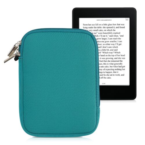 Husa universala pentru eBook Reader de 6 inch, Kwmobile, Verde, Textil, 50334.78 50334.78 imagine noua idaho.ro
