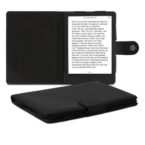Husa pentru Amazon Kindle Paperwhite 11, Kwmobile, Negru, Piele ecologica, 57211.01