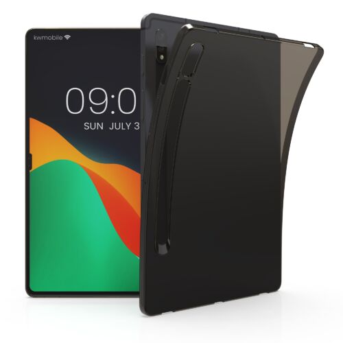 Husa pentru tableta Samsung Galaxy Tab S8, Kwmobile, Negru/Transparent, Silicon, 57127.01 57127.01 imagine noua idaho.ro