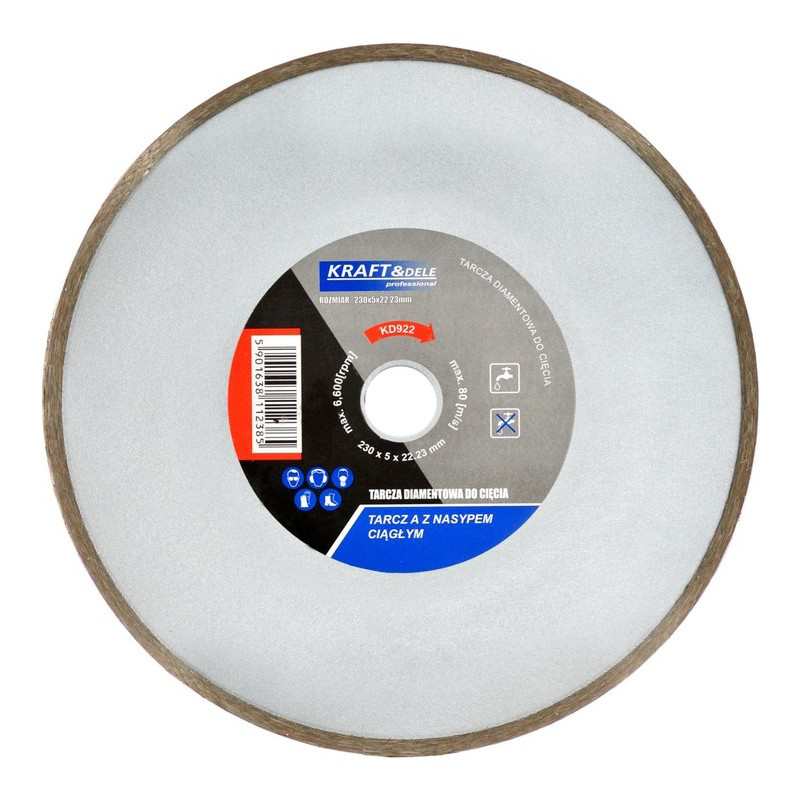 Disc diamantat pentru taiere, 230 x 5 x 22.3 mm, Kraft&Dele KD922