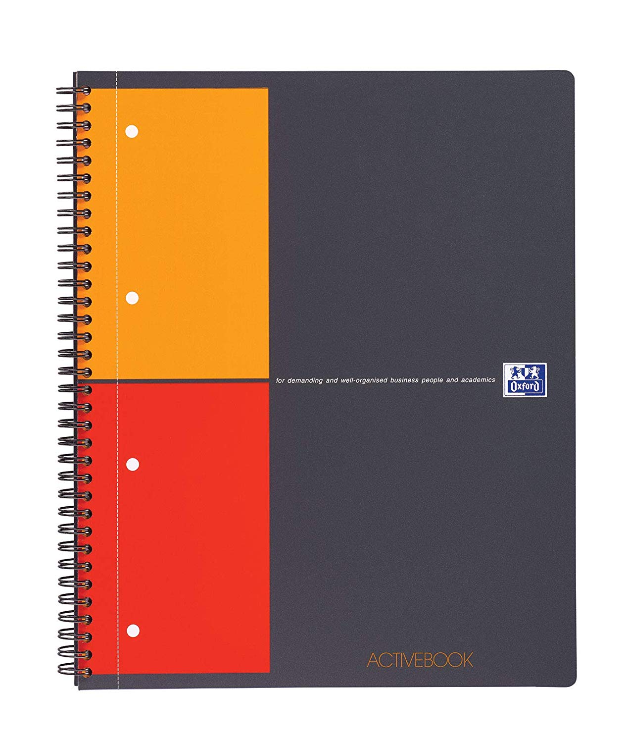 Caiet cu spirala A4+, OXFORD Int. Activebook, 80 file - 80g/mp, Scribzee, coperta PP - mate