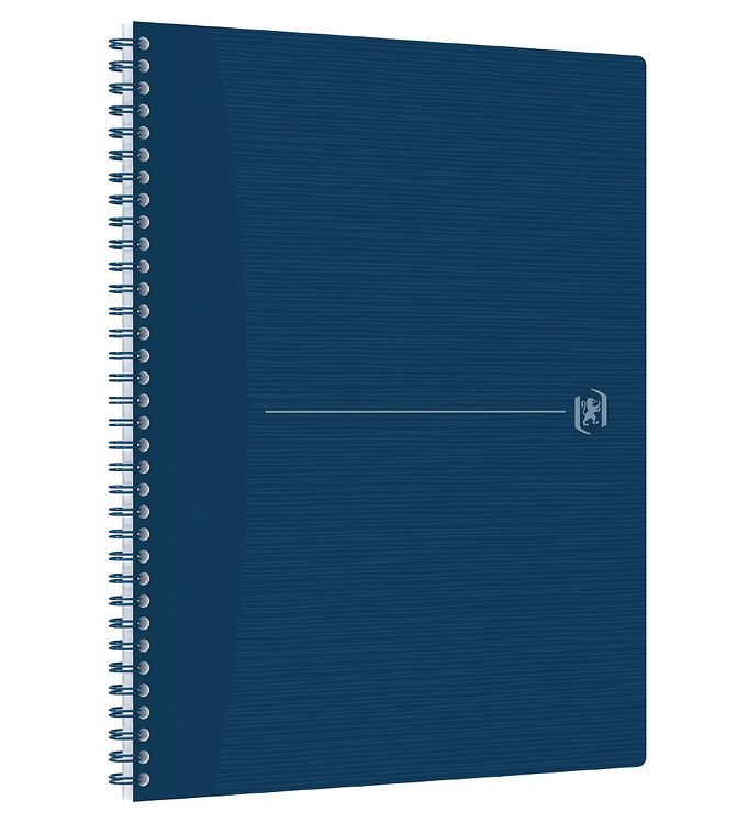 Caiet cu spirala A4+, OXFORD Origins, 70 file-90g/mp, Scribzee, coperta PP - matematica - albastru