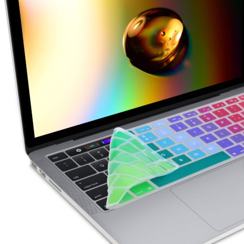 Husa pentru tastatura Apple Macbook Pro 13\'\'/Macbook Pro 15\'\'/Macbook Pro 17\'\', Kwmobile, Multicolor, Silicon, 57039.01