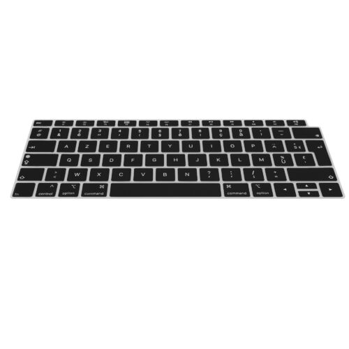 Husa pentru tastatura Apple MacBook Air 13.3″ (2018-2020), Kwmobile, Negru, Silicon, 53984.01