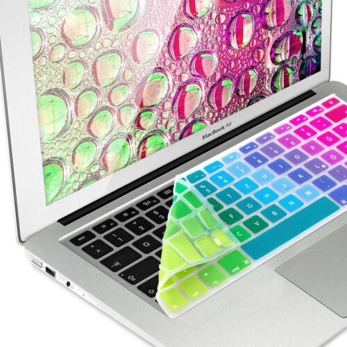 Husa pentru tastatura Apple MacBook Air 13\'\'/MacBook Pro Retina 13\'\'-15\'\' (to mid 2016), Kwmobile, Multicolor, Silicon, 34457.03
