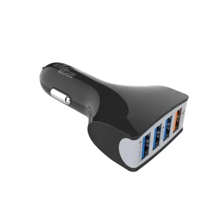 Incarcator Auto x4 Porturi USB , Multi FastCharging si un Port UtraFast QC - Pentru incarcarea telefonului ,tabletediverse - Culoare Negru