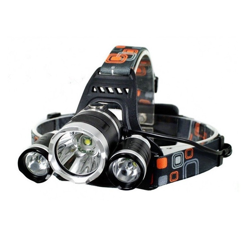 Lanterna frontal LED FOXMAG24, 2x Acumulatori, Zoom Cree 5W x 3, Frontala