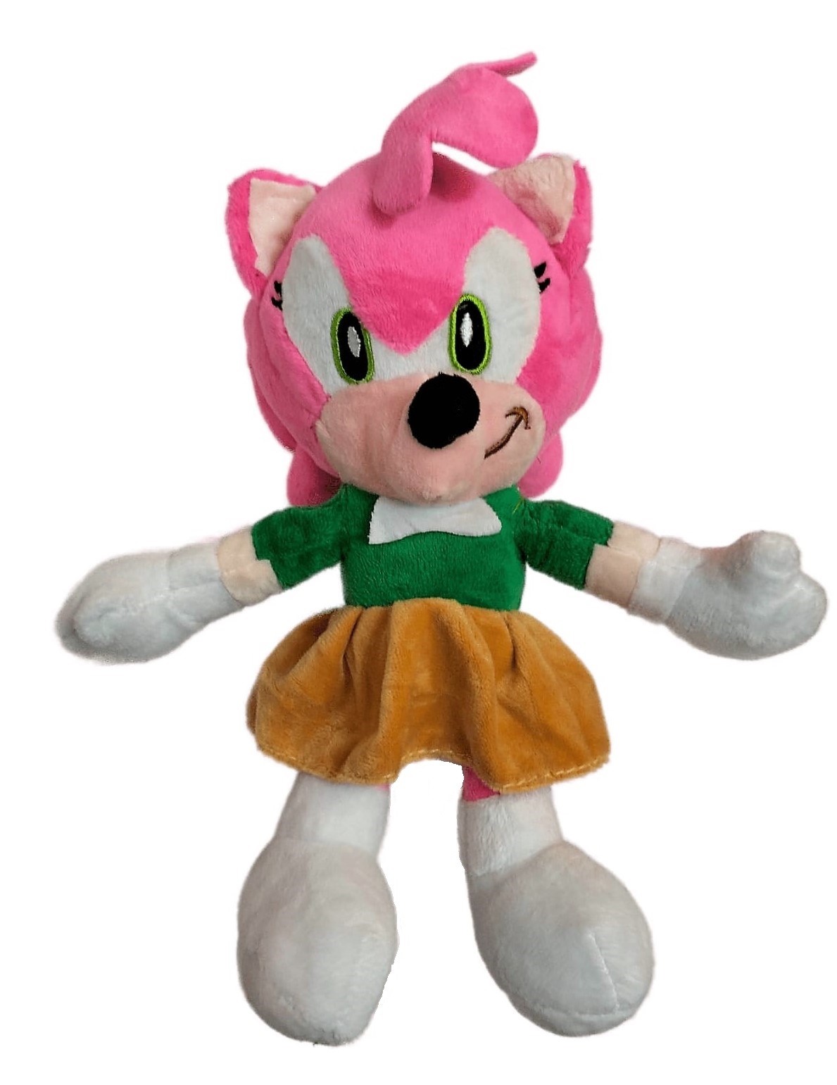 Jucarie de Plus Sonic Amy, cu Snur si Ventuza, 28 cm, Roz