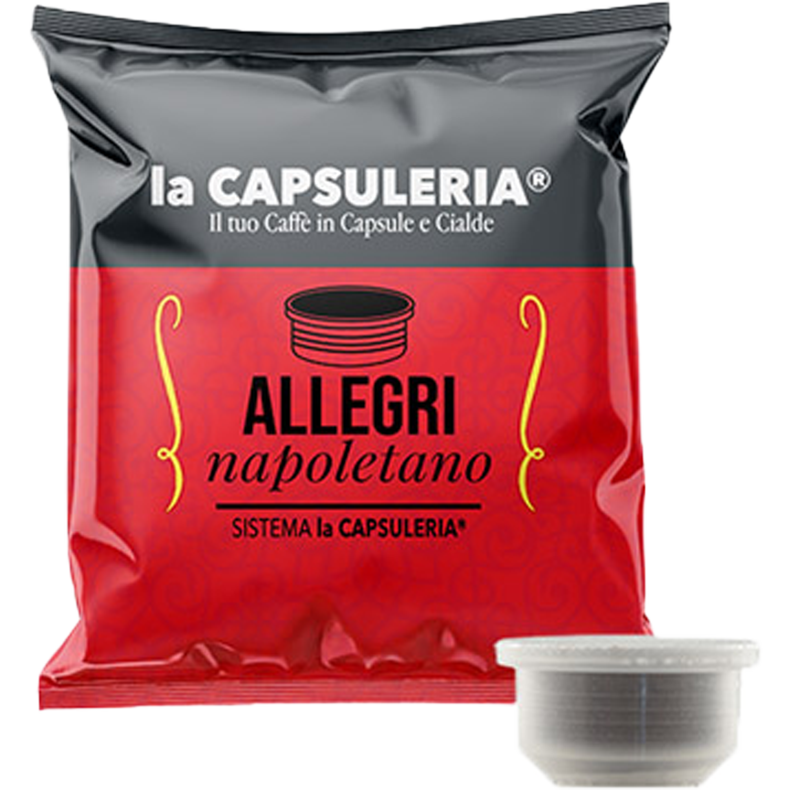 Cafea Allegri Napoletano, 100 capsule compatibile Capsuleria, La Capsuleria