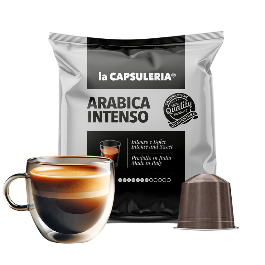 Cafea Arabica Intenso, 100 capsule compatibile Nespresso, La Capsuleria