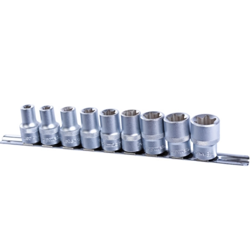 Set capete chei tubulare, 10-24 mm, 1/2 inchi, 9 buc, TopMaster, 330150