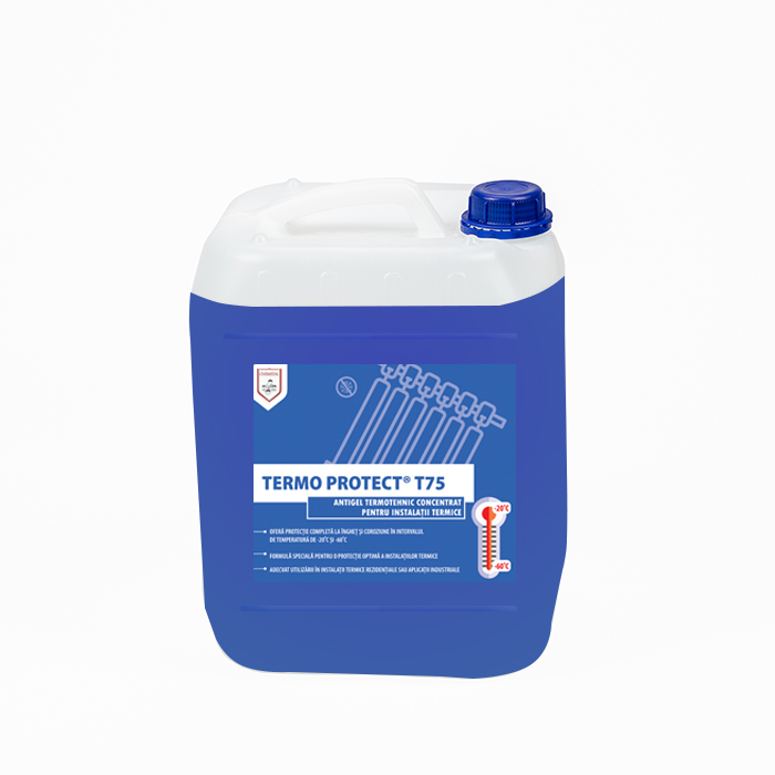 Antigel concentrat pentru instalatii termice -60°C, Termo Protect T75, 10kg -60°C