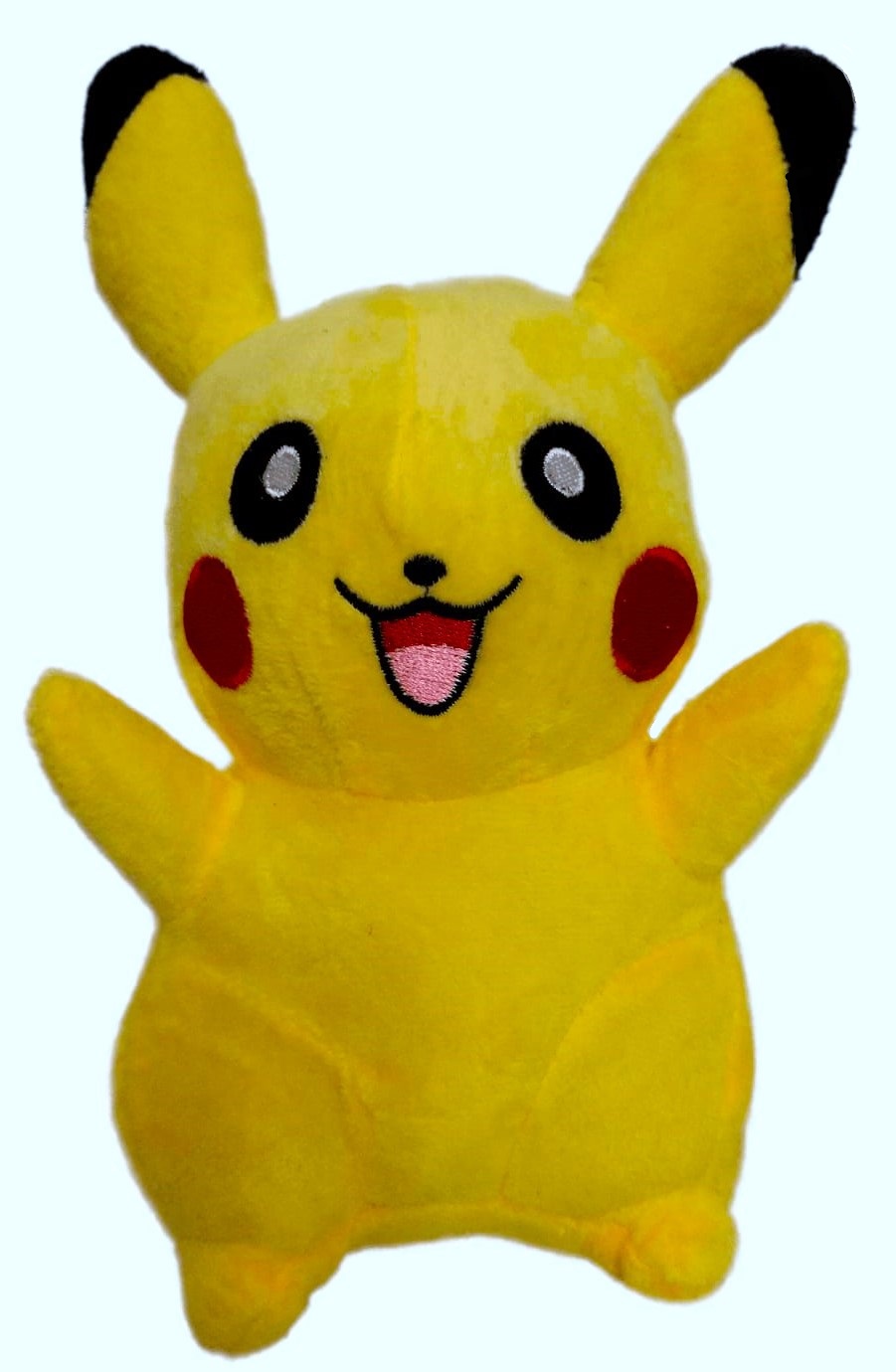 Jucarie de Plus Pikachu, Pokemon, cu Snur si Ventuza, 25 cm, Galben