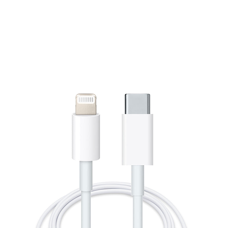 Cablu de date Type-C / Lighting, compatibil cu dispozitivele Iphone si Macbook-uri, Fast Charging, 1m, 2A, Alb (Compatibil imagine noua idaho.ro