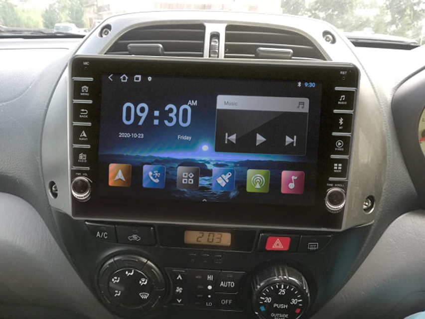 Navigatie AUTONAV ECO Android GPS Dedicata Toyota RAV4 2000-2005, Model PRO Memorie 16GB Stocare, 1GB DDR3 RAM, Butoane Laterale Si Regulator Volum, Display 8