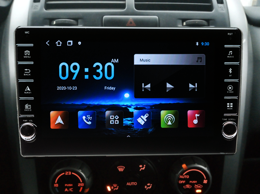 Navigatie AUTONAV ECO Android GPS Dedicata Suzuki Grand Vitara 2005-2013, Model PRO Memorie 16GB Stocare, 1GB DDR3 RAM, Butoane Laterale Si Regulator Volum, Display 8