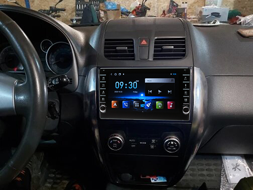 Navigatie AUTONAV ECO Android GPS Dedicata Suzuki SX4 2006-2014, Model PRO Memorie 16GB Stocare, 1GB DDR3 RAM, Butoane Laterale Si Regulator Volum, Display 8