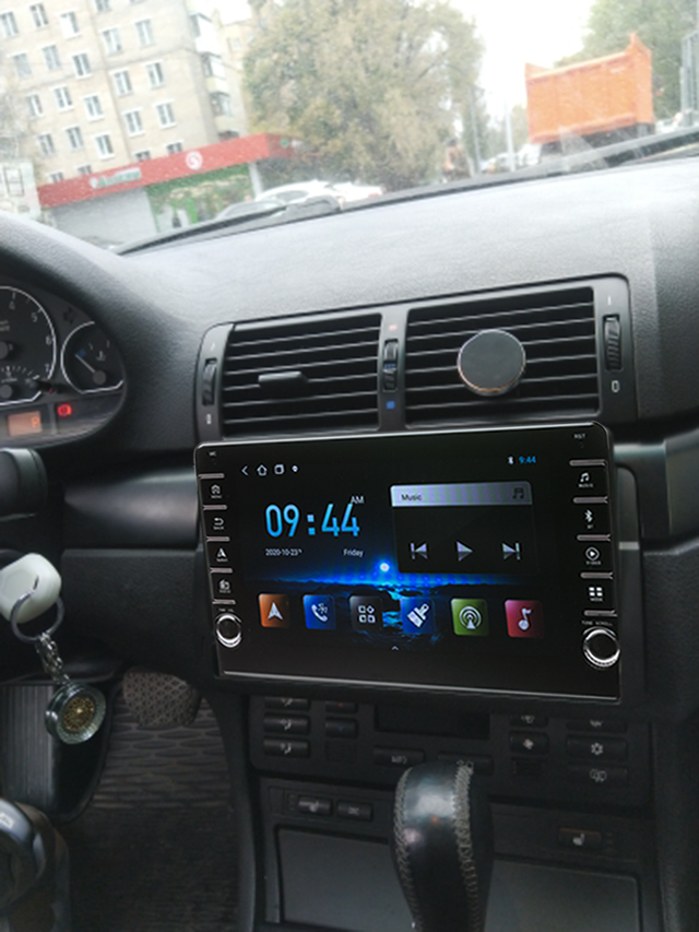 Navigatie AUTONAV ECO Android GPS Dedicata BMW E46, Model PRO Memorie 16GB Stocare, 1GB DDR3 RAM, Butoane Laterale Si Regulator Volum, Display 8