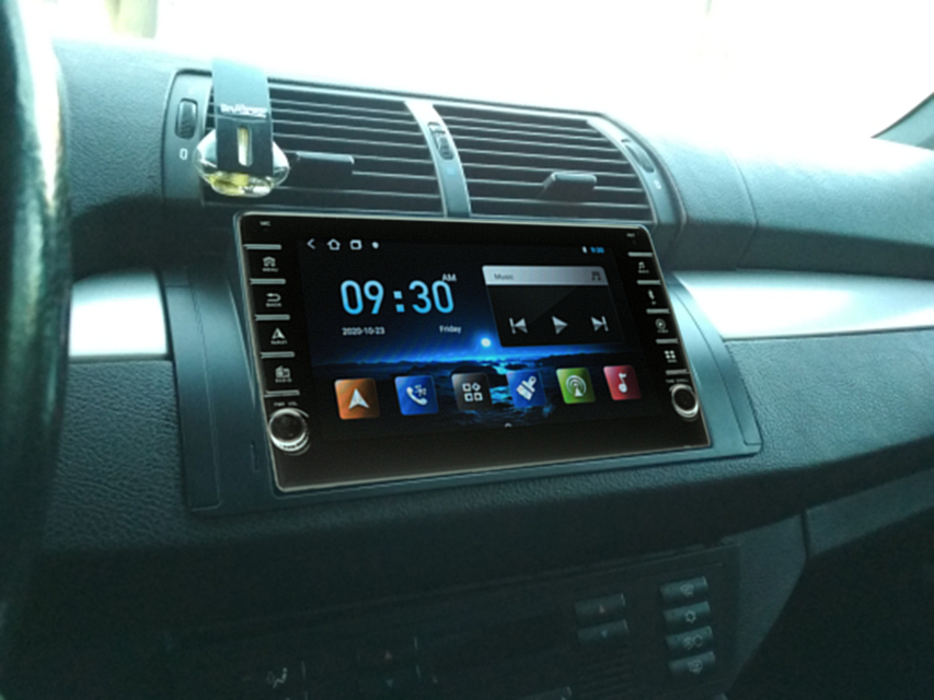 Navigatie AUTONAV ECO Android GPS Dedicata BMW E39, Model PRO Memorie 16GB Stocare, 1GB DDR3 RAM, Butoane Laterale Si Regulator Volum, Display 8