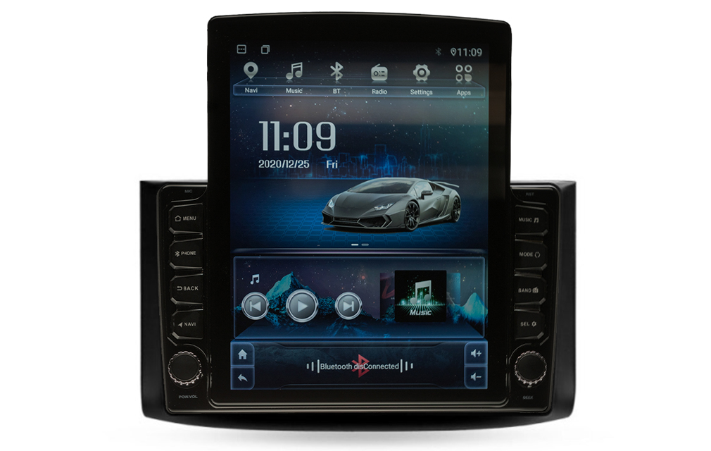 Navigatie AUTONAV ECO Android GPS Dedicata Chevrolet Aveo 2006-2012, Model XPERT Memorie 16GB Stocare, 1GB DDR3 RAM, Display Vertical Stil Tesla 10" Full-Touch, WiFi, 2 x USB, Bluetooth, Quad-Core 4 * 1.3GHz, 4 * 50W Audio