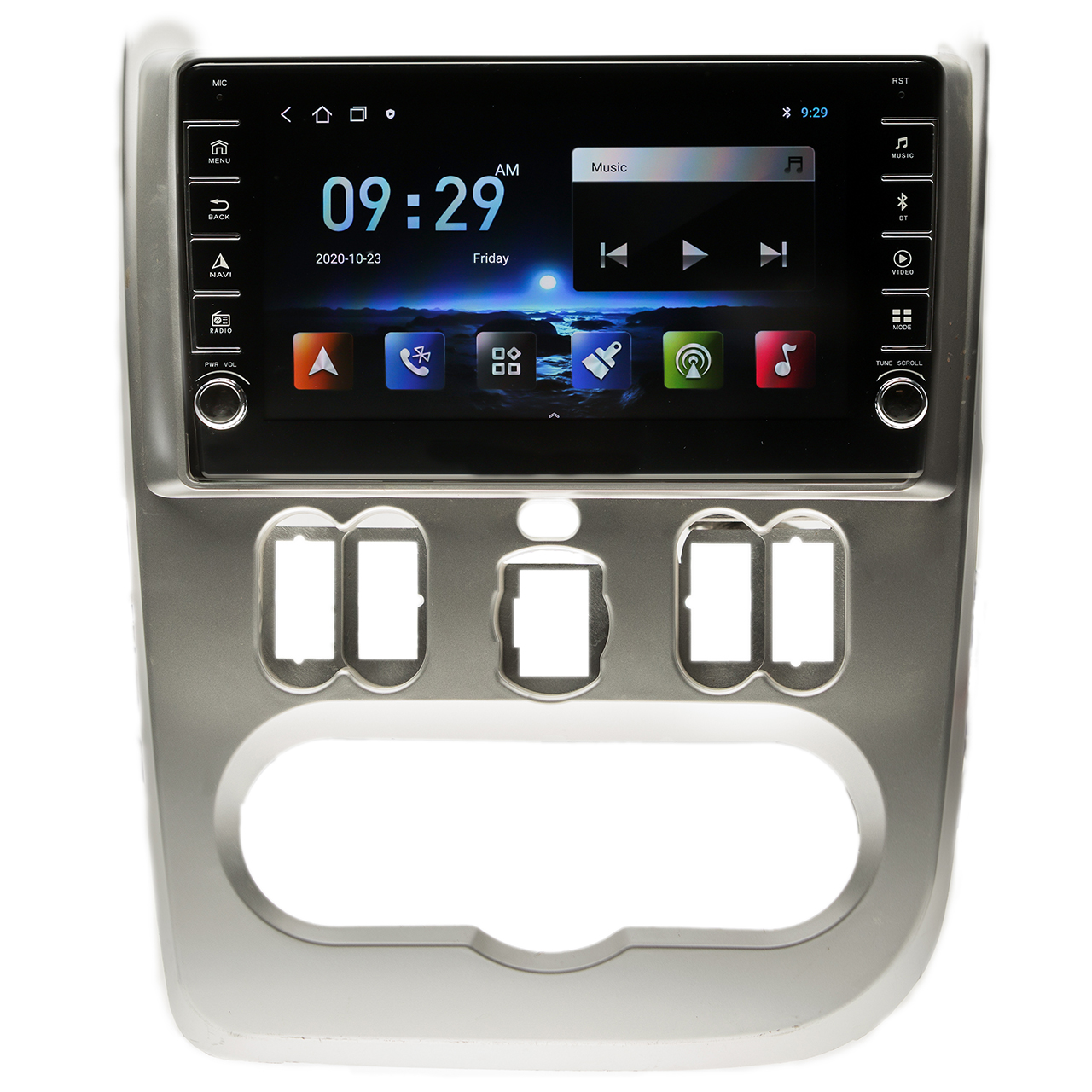 Navigatie AUTONAV ECO Android GPS Dedicata Dacia Logan 2008-2012, Model PRO Memorie 16GB Stocare, 1GB DDR3 RAM, Butoane Laterale Si Regulator Volum, Display 8" Full-Touch, WiFi, 2 x USB, Bluetooth, Quad-Core 4 * 1.3GHz, 4 * 50W Audio