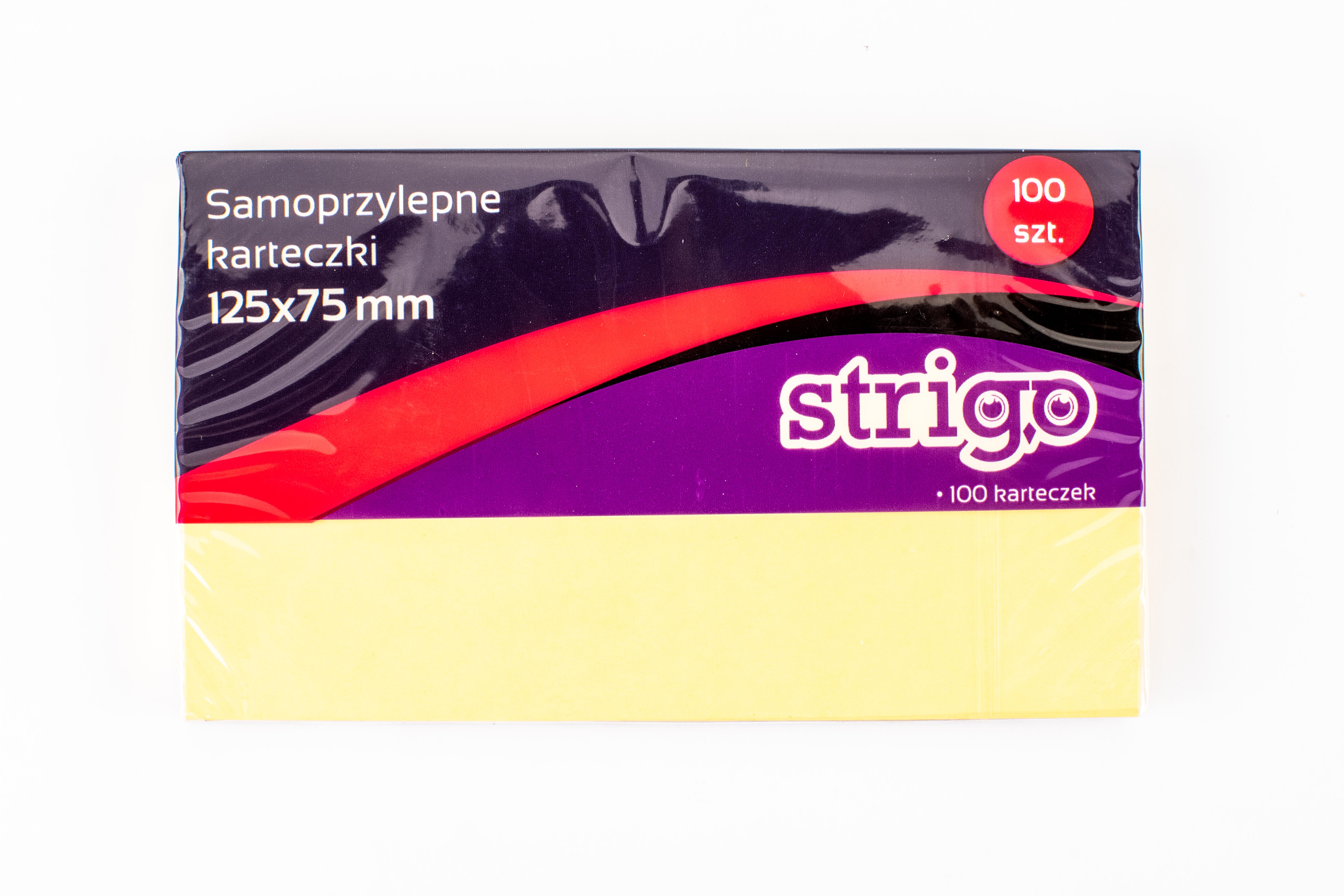 Notite Adezive Strigo 125X75mm 100 File Galben Pastel