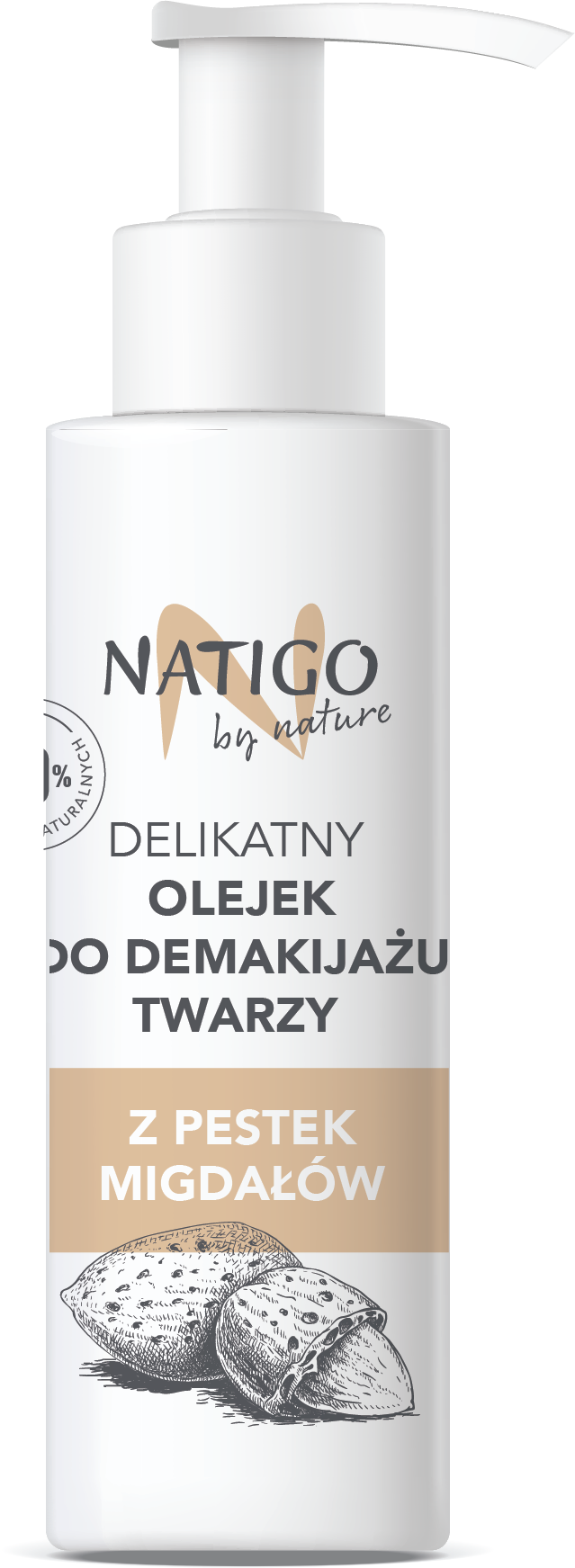 NATIGO BY NATURE - Ulei pentru inlaturarea delicata a machiajului fetei si ochilor - 99% natural ingredients, 100ml
