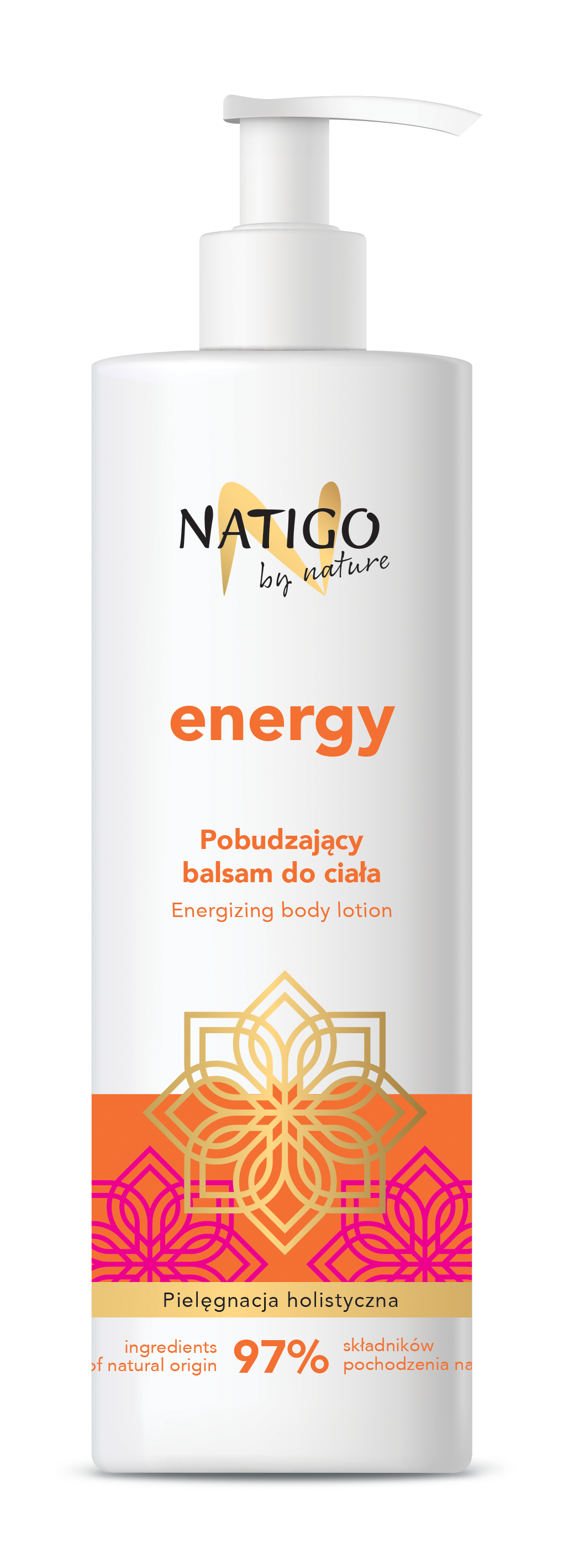 NATIGO BY NATURE - Holistic Line - Lotiune energizanta pentru corp - 97% natural ingredients, 400ml