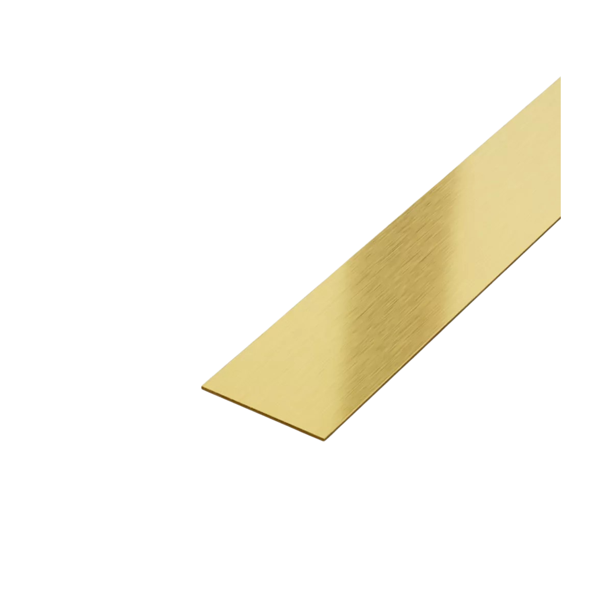 Profil platbanda inox auriu brush 50x0.6x2700 mm