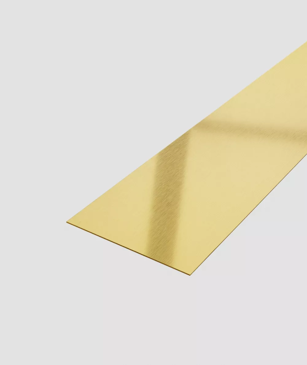 Profil platbanda inox auriu brush 100x0.6x2700 mm