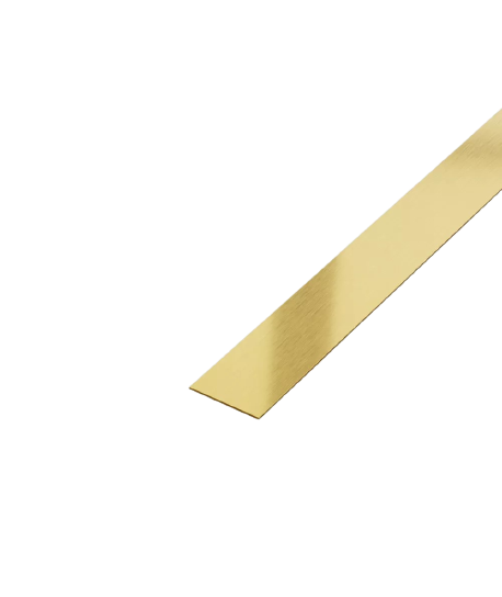 Profil Banda Decorativa Otel Inoxidabil Auriu Brush 50mm x 0.6mm x 2700mm