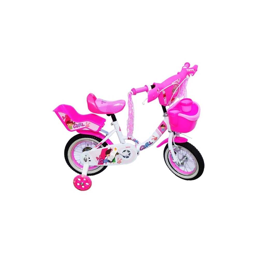 Bicicleta Go Kart Bubble Gum 12 " pentru fetite, leduri