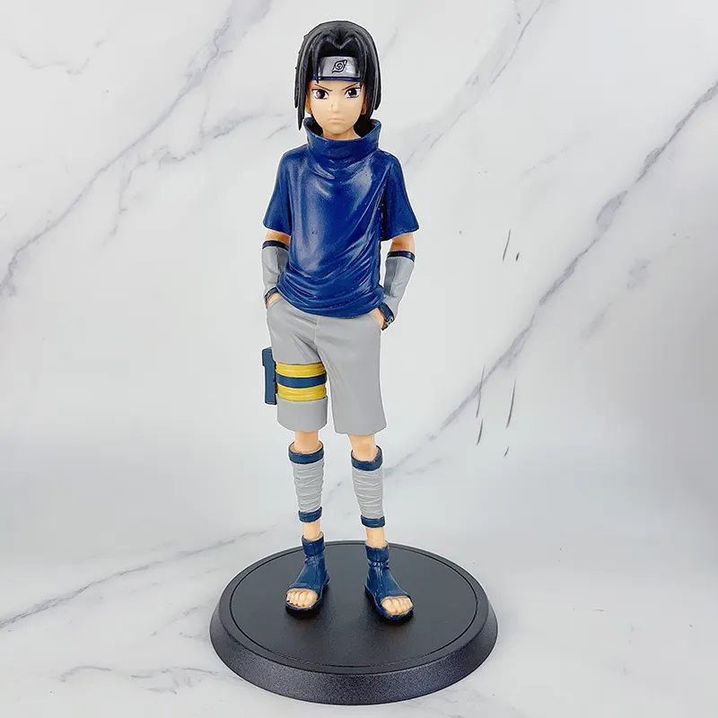 Figurina decorativa compatibila cu Sasuke boy, Naruto Shippuden, din PVC, 25cm